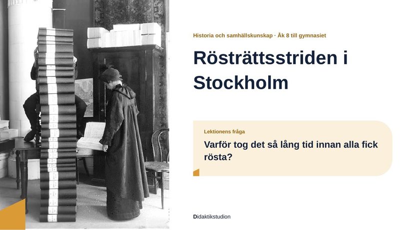 Presentationens första bild