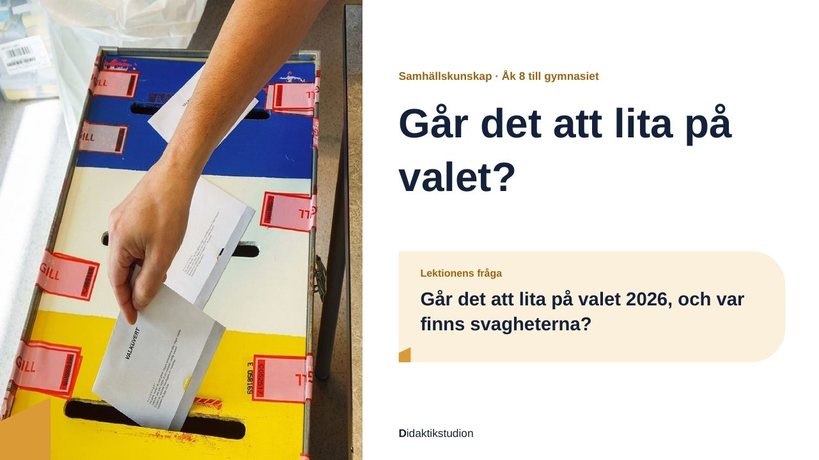 Presentationens första bild